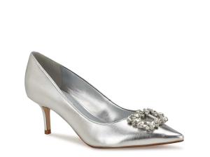Туфли Nine West Avolon Pump, серебристый металлик