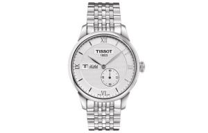 Коллекция Le Locle Автоматический механический мужской часовой механизм 39,3 мм Серебряный циферблат Корпус из нержавеющей стали TISSOT