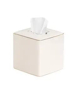 Крышка для коробки с салфетками из керамогранита Delphine J Queen New York, white