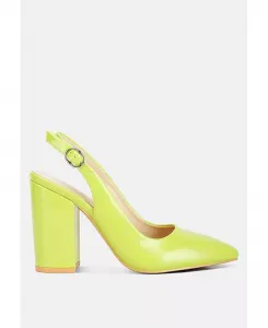 Dalaney Slingback High Block сандалии для женщин London Rag, зеленый