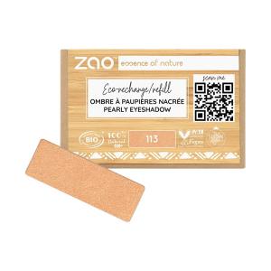 Тени для век и праймер Zao Pearly Eyeshadow Refill, 113 Coppered Gold / 1,3 g