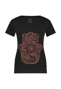 Футболка с принтом HAMSA CORE YOGA Urban Goddess, черный