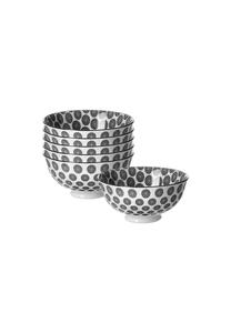 Набор сервировочных тарелок Takeo Circles ø 12 см 6 шт Takeo Ritzenhoff & Breker, чёрно-белые
