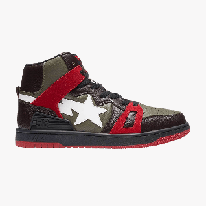 Кроссовки BAPE Bape Sta 93 HI 'Oliver Brown Red', зеленый