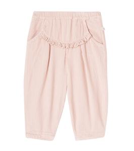 Хлопковые вельветовые брюки Baby Lucie 1 + in the Family, розовый