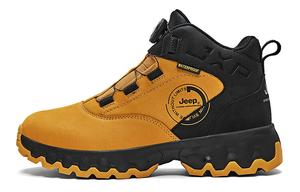 Кроссовки унисекс высокие черные/желтые Jeep