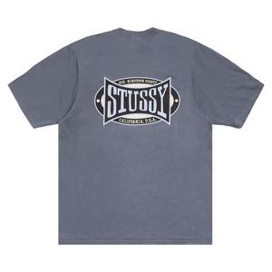 Футболка Stussy Champion Oval Tee Pigment Dyed 'Navy'