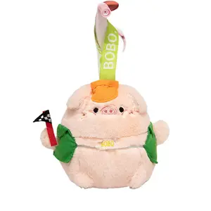 YUOU Мягкая игрушка-брелок поросенок в розовом цвете для спортивного праздника, высота 10см/25см