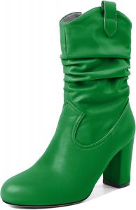 Женские ботильоны Zamikoo, высокая платформа, круглый носок, массивный каблук, короткие ботильоны, на молнии, из искусственной кожи, модные и удобные, вечерние сапоги, каблук 3,5 дюйма