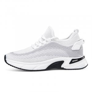 LEXON Амортизирующие устойчивые к истиранию быстросохнущие низкие повседневные кроссовки мужские бело-серые, цвет White Gray