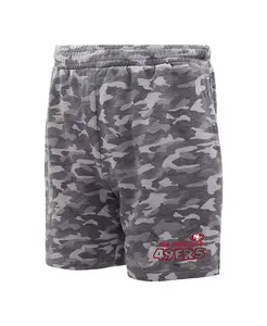 Мужские шорты San Francisco 49ers Biscayne Camo в цвете угольный Concepts Sport