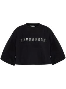 DSQUARED2 футболка с логотипом, черный