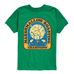 Футболка с рисунком жарки арахиса и зефира для мальчиков 8-20 лет Licensed Character, зеленый