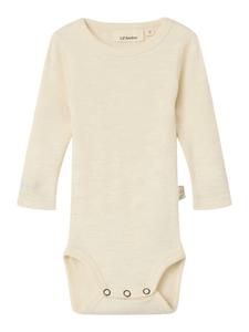 Name it Боди с длинными рукавами, шерсть меринос/модал, NBNNALU RIB LIL, цвет «голубиный»