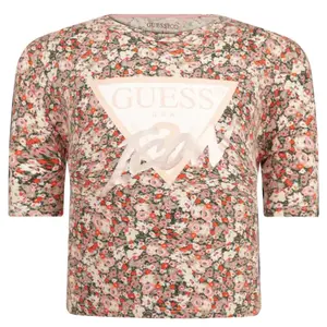 Укороченная футболка Guess, мультиколор