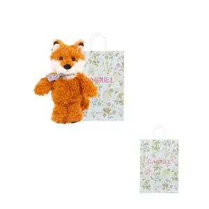 GABRIEL Оранжевая светлая свернувшаяся лиса плюшевая кукла высота 20см/25см/40см