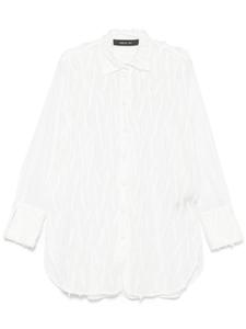 Federica Tosi рубашка с бахромой, белый