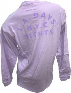 Розовая футболка Campus с длинным рукавом и круглым вырезом, цвет Purple, размер Victoria's Secret