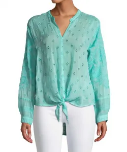 Блузка Hunter с завязками спереди, цвет Bright Eye Johnny Was