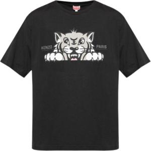 Футболка Happy Tiger с принтом KENZO, черный