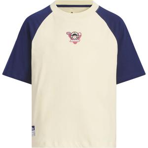 Adidas Футболка Warm Vanilla/Dark Blue Kids'