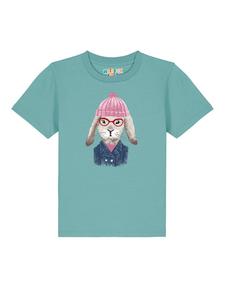 Футболка wat? Apparel, цвет teal monstera