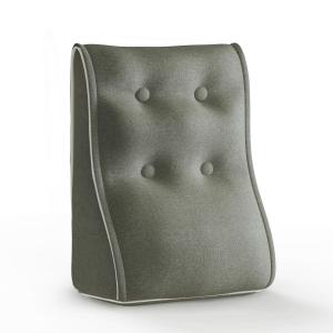 Vercart Подушка для спинки. Подушка для изголовья. Полиэстер, лен, серый, 40/22 см