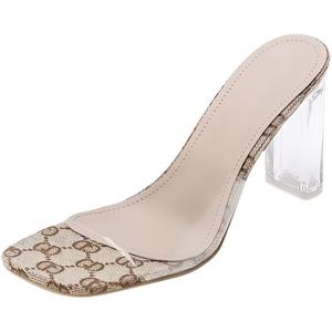 Женские сандалии-слайдеры с резиновой подошвой, нескользящие, абрикосового цвета Feo Dvke, Apricot