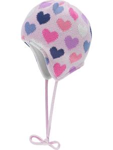 Вязаная шапка розового/разноцветного цвета Döll