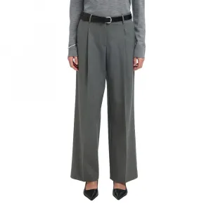 Брюки Selected Rita Lano Wide Leg, серый