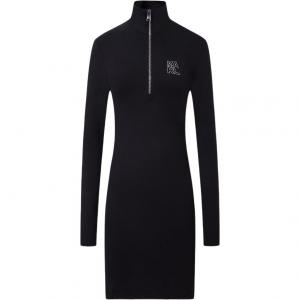 KARL LAGERFELD / Karl Lagerfeld Jeans Длинное платье с длинными рукавами KARL LAGERFELD черное