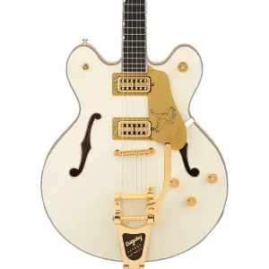 Электрогитара Gretsch Guitars Falcon Center Block LTD Double-Cut с системой String-Thru Bigsby, винтажный белый