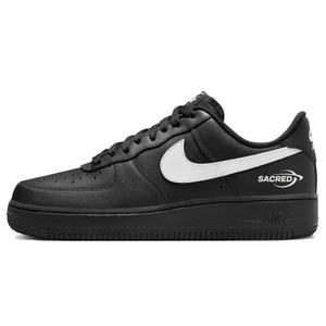 Кроссовки для скейтбординга Air Force 1 Abrasion Resistant Low Top унисекс черно-белые Nike, черный