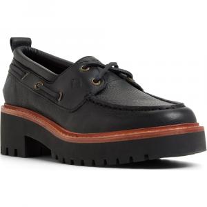 Подлинные оригинальные кожаные туфли-лодочки с двумя люверсами Sperry, черный