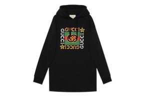 Платье женское Gucci с логотипом, черный