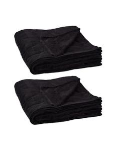 Одеяло relaxdays 2x Kuschel, черный