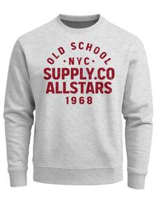 Neverless Свитшот 'Oldschool 3' в крапчатом сером