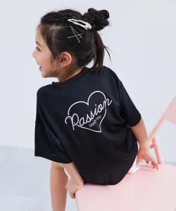 Футболка с коротким рукавом из быстросохнущей эластичной сетки Devil Lab для девочек (весна/лето 2025) Devirock, цвет 007-Heart-Black