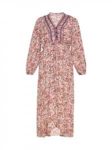 Usha Женское платье коричневого многоцветного цвета