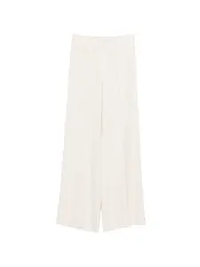 Брюки палаццо в полоску Sandro, бежевый