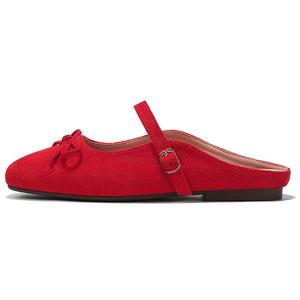 OMS Женские закрытые тапочки красные, цвет Red