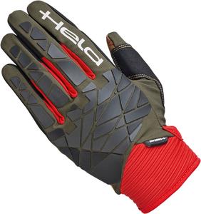 Мотоциклетные перчатки Held tactura adventure, Green/Red/Black