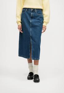 Юбка Tommy Hilfiger MIDI STRAIGHT SKIRT, Blue Denim