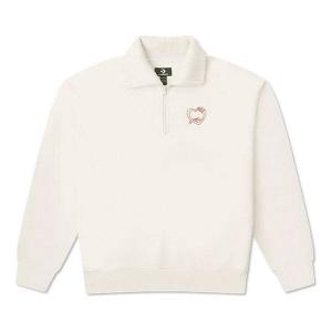 Свитер heart zip sweater 'white' Converse, белый