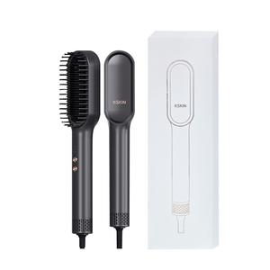 Щипцы для завивки / Утюжки для выпрямления волос KSKIN, [Black]Dual-Purpose Dry And Wet Heat Air Styling Brush Kd381A