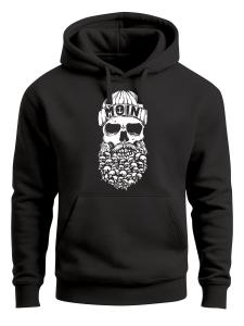 Толстовка Neverless Moin Skull, черный