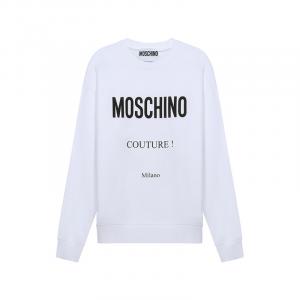 Свитшот с принтом логотипа MOSCHINO, белый