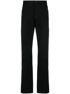 Прямые джинсы средней посадки GIORGIO ARMANI, черный