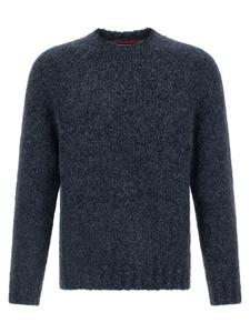 Вязаный свитер на пуговицах Brunello Cucinelli, синий