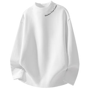 Свитшот Unisex Half Turtleneck Moderate Heavyweight Mackyo, белый[heavyweight 430g thickened and fleece-lined]